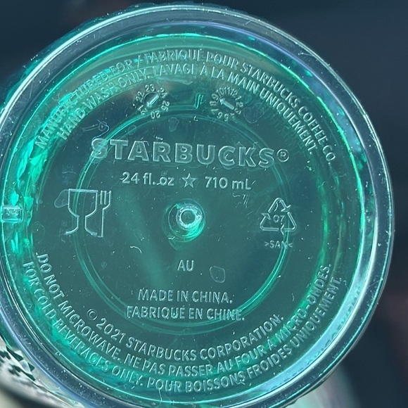 Starbucks Jeweled Iridescent Green Winter 2021 Venti Tumbler 24oz. - Picture 8 of 8